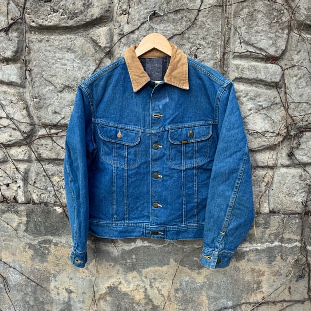 80s lee 빈티지 스톰라이더 데님 트러커 자켓