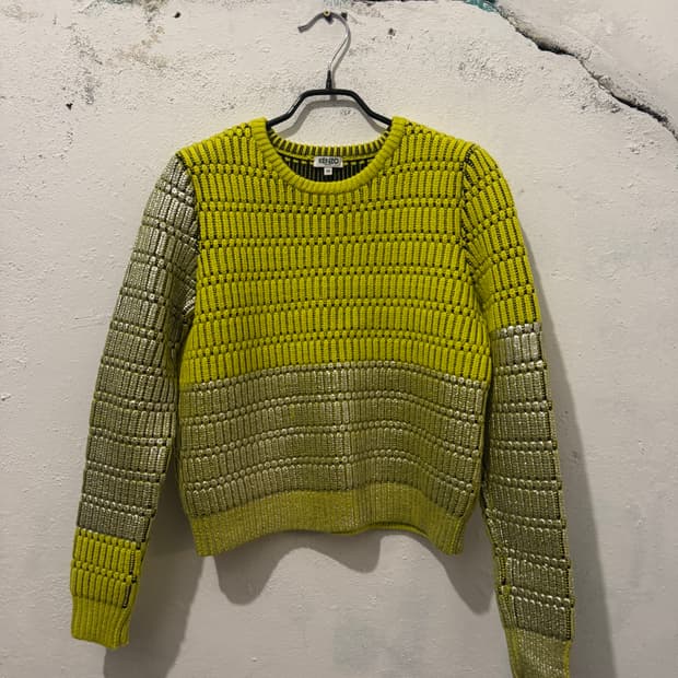 겐조 실버라임 니트