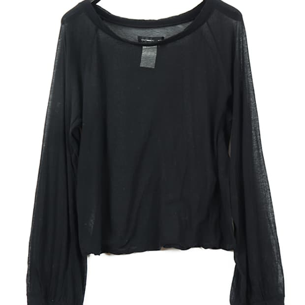 YOHJI YAMAMOTO NOIR 시스루블라우스 요시야마모토 블라우스