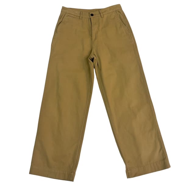 주앙옴므 베이지 와이드 코튼 팬츠