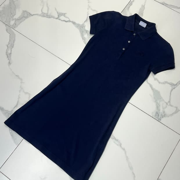 라코스테 네이비 카라 원피스