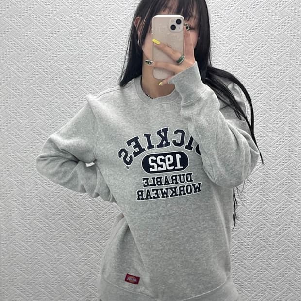 디키즈 올드스쿨 빈티지 캐주얼 아치로고 기모 맨투맨 XL C07499