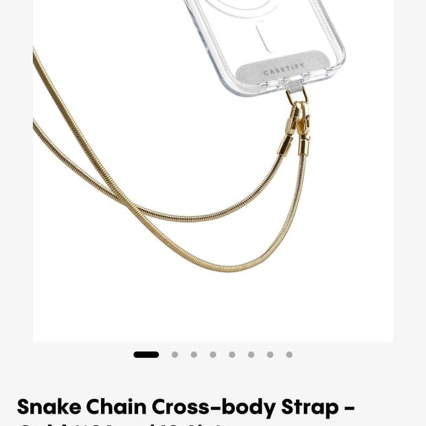 (삽니다) 케이스티파이 스네이크 체인 스트랩 실버색상