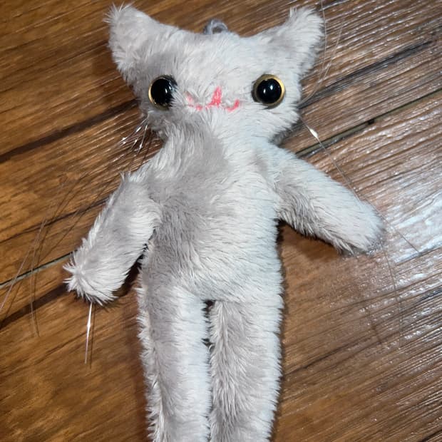 Pink bobo cat (handmade)