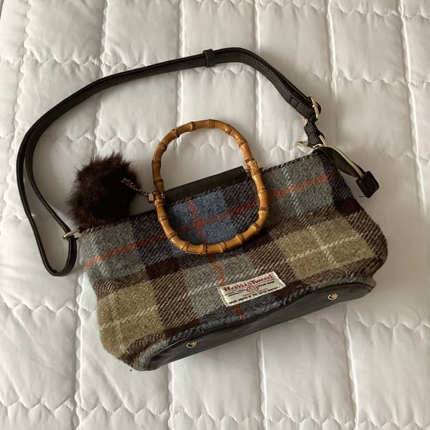 closshi 일본 빈티지 해리스 트위드 숄더백