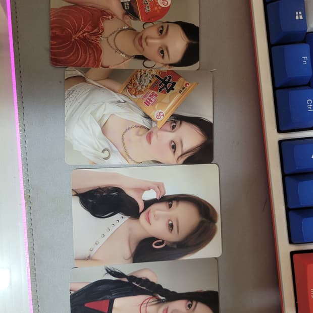 에스파 신라면 포토카드 포카 세트