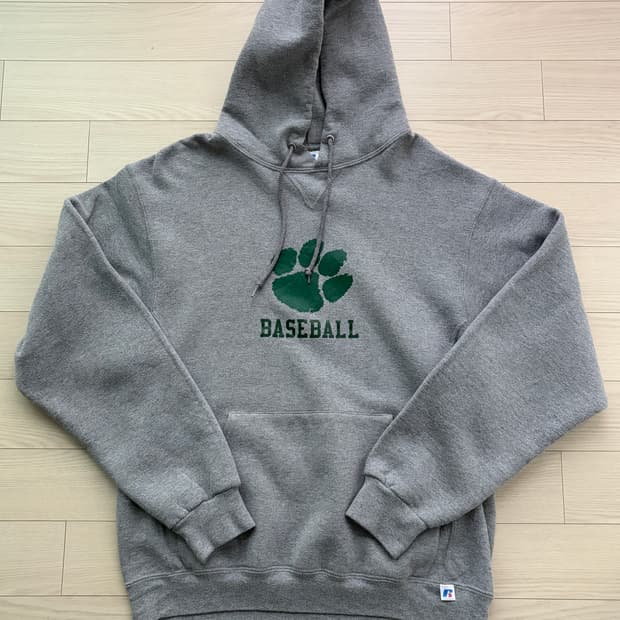 Russell 러셀 50 50 프린팅 후드티 M (100-103)