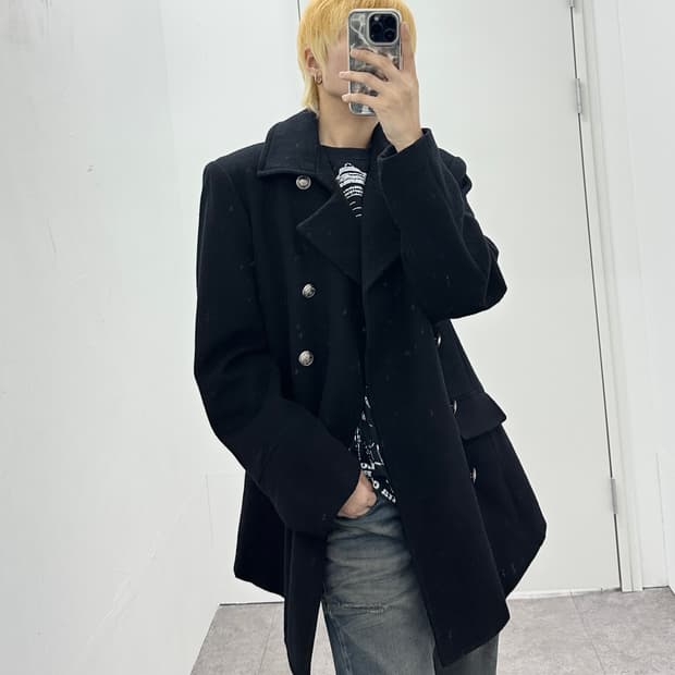 ISETAN  double silver button coat