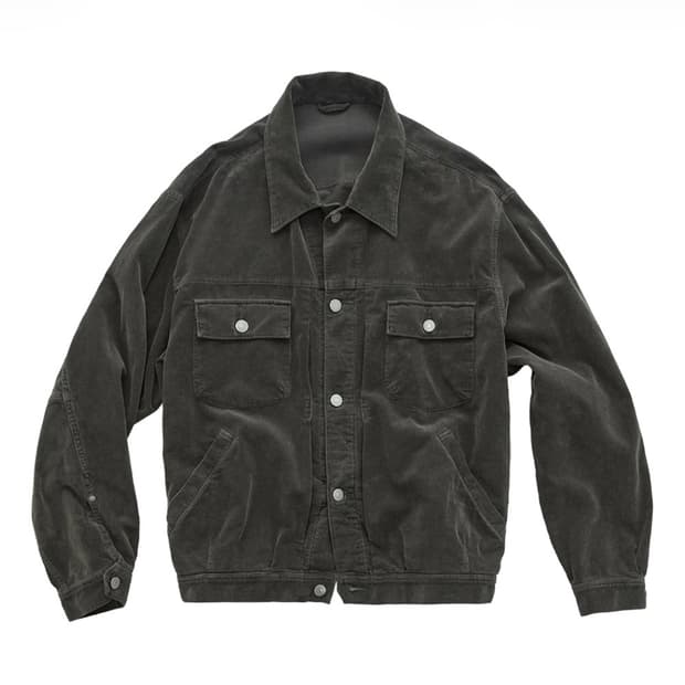 (2) 폴리테루 25ss 유즈드 트러커 코듀로이 카모 올리브