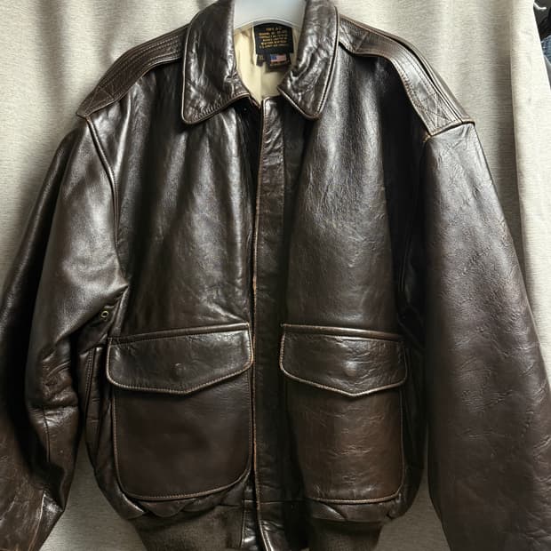 [XL] 80's USA 아비렉스 a-2 레더자켓