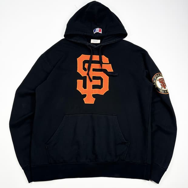VTG 빈티지 MLB 샌프란시스코 빅로고 박시핏 후드티 L