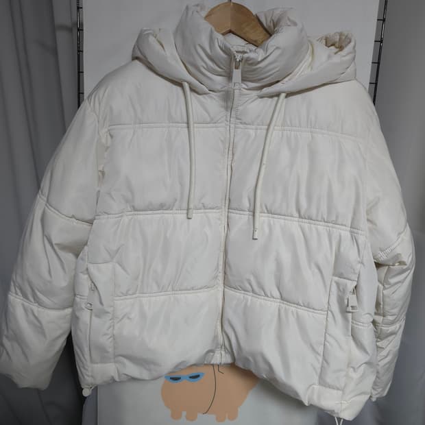 ZARA 자라 아이보리색 숏패딩 M ✨️정품✨️
