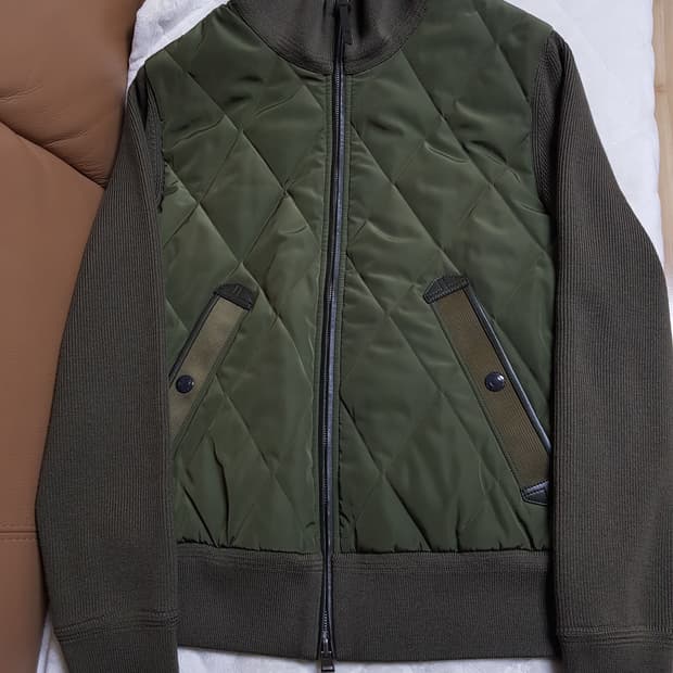 톰포드 프론트 니트 패딩 가디건 자켓 24FW