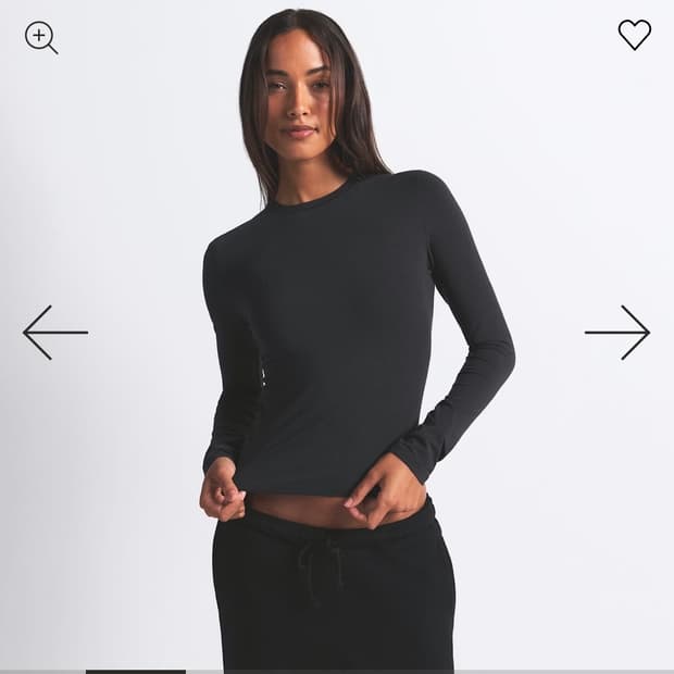 스킴스 반팔+긴팔 블랙 S 세트