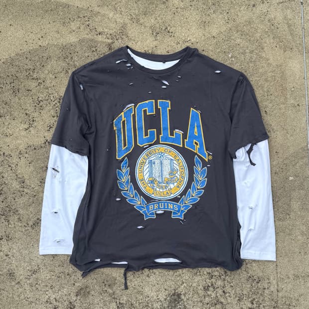 Distressed UCLA tees (긴팔 포함)