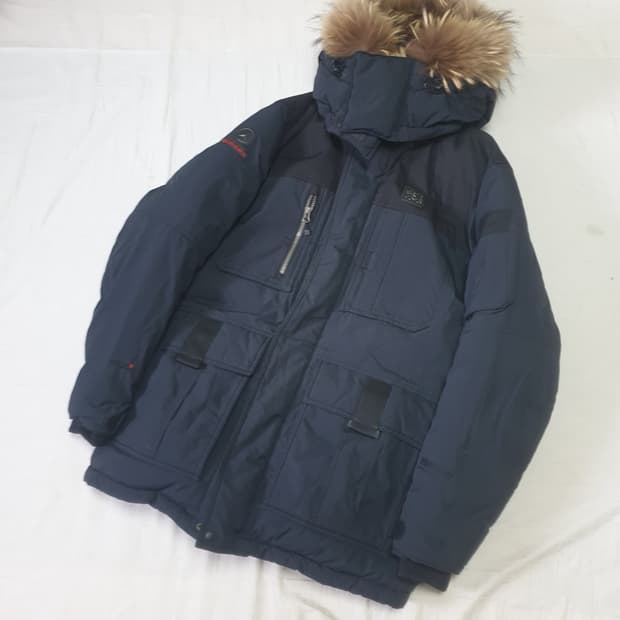 코오롱 네이비 안타티카 패딩