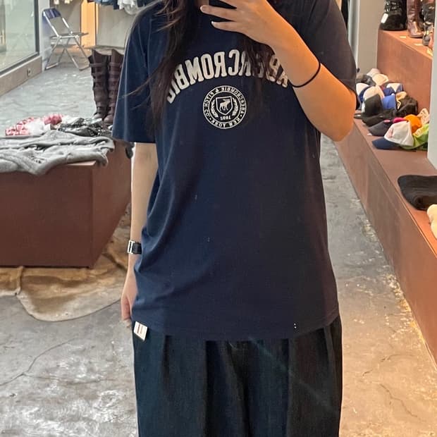 아베크롬비 스펠아웃 로고 반팔 H696