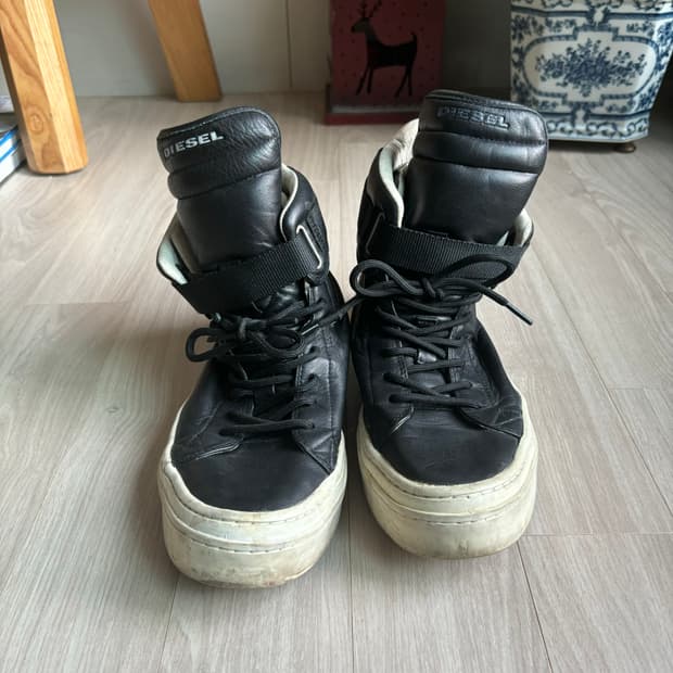 Diesel 디젤 아카이브 래더 하이탑 검정