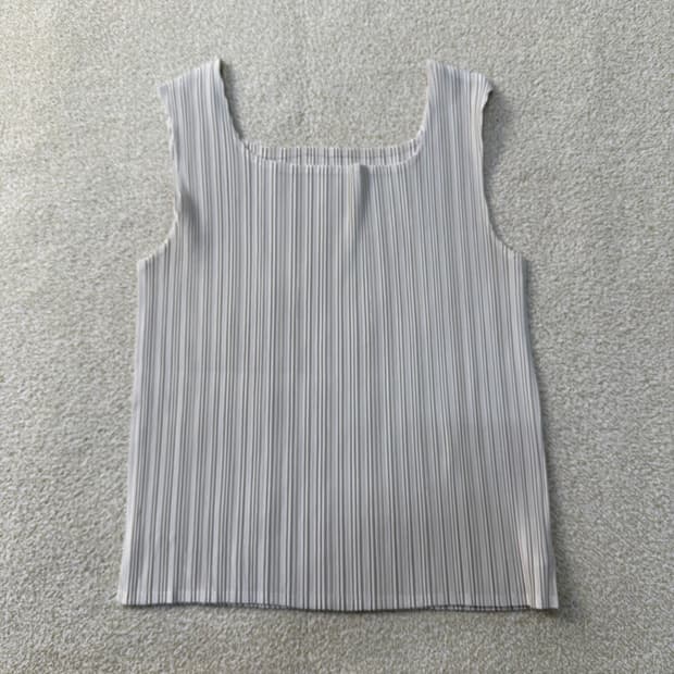 실측확인 셀렙샵 여성 플리츠 나시 0203T