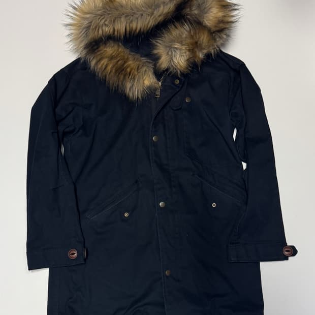 프리즘웍스 후드 야상 자켓 네이비 M