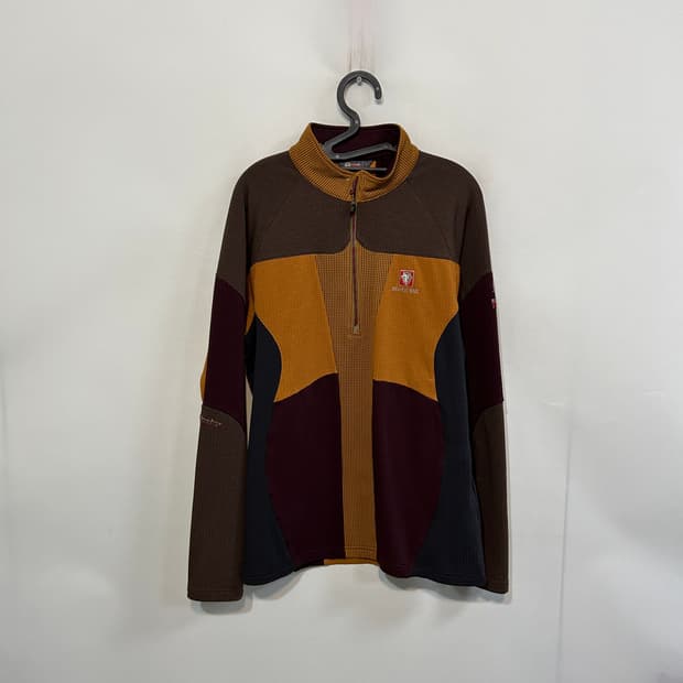 블랙야크 남성 기모 반집업 티셔츠 105