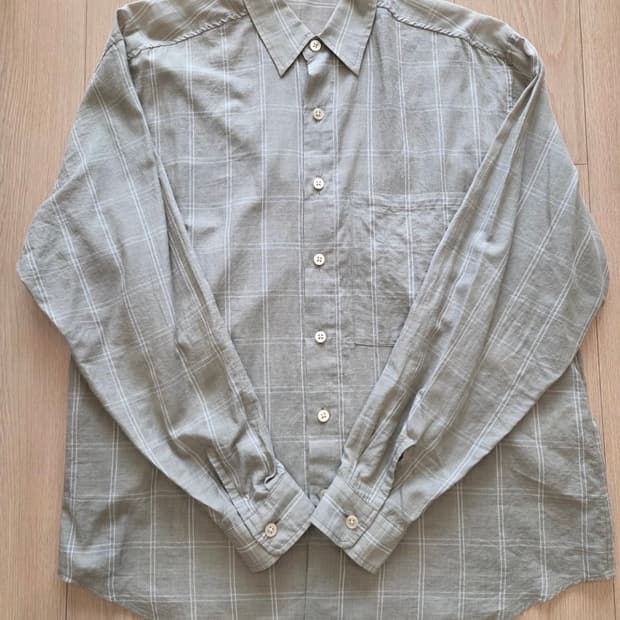 Auralee SUPER LIGHT CHECK BIG SHIRTS 오라리