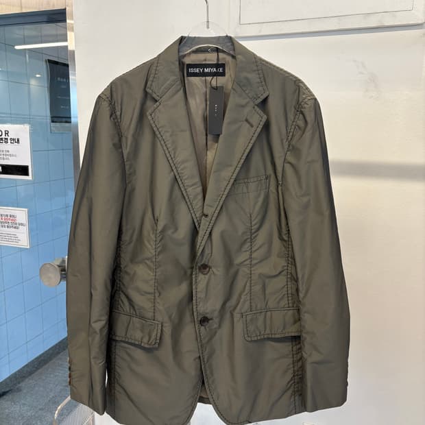 Issey Miyake khaki stitch jacket