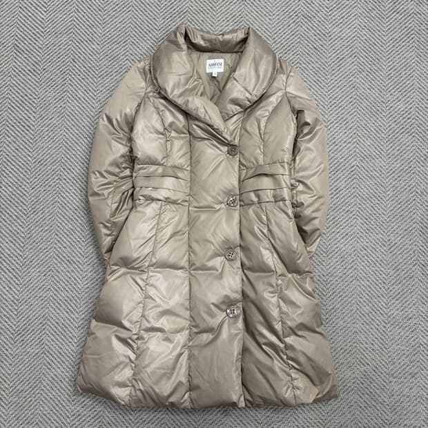 아르마니 꼴레지오니 구스다운 숄카라 패딩v1533