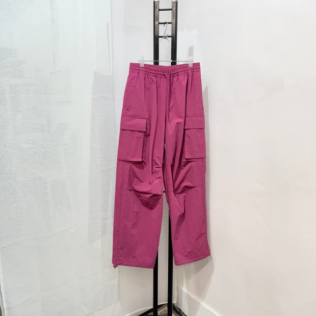 코드그라피 나일론 바스락 밴딩바지 조거팬츠 4526