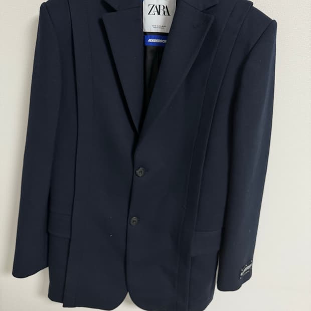 자라 x 아더에러 오버사이즈 블레이저 자켓 네이비
