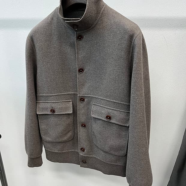 105) 던힐 이태리 니트 헤링턴자켓 