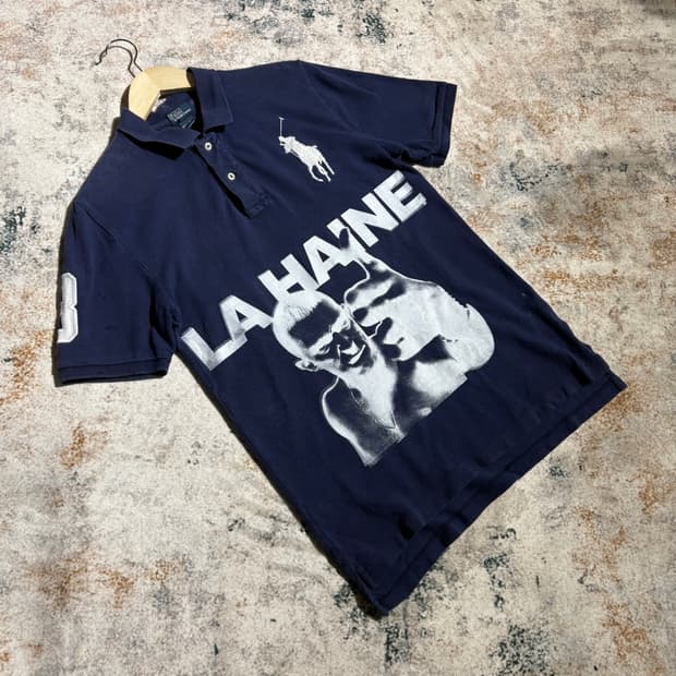 폴로 빅포니 LA HAINE 커스텀 카라 반팔티셔츠