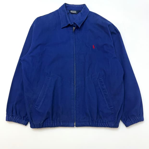 Polo 폴로 랄프로렌 블루컬러 코튼 스윙톱 자켓