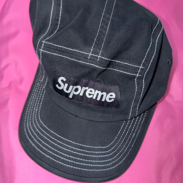 슈프림 캡 모자 블랙