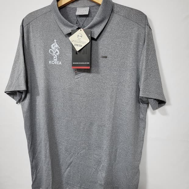 밀레 골프 냉감 기능성 반팔티 115 3XL 그레이 새제품