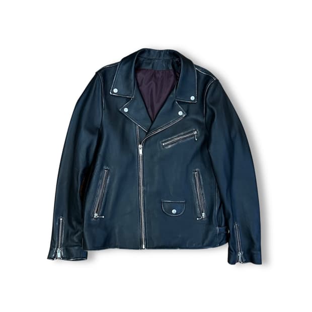 커스텀멜로우 쉽스킨 라이더 자켓