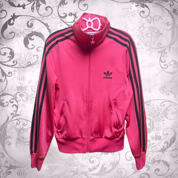 아디다스 00s y2k 핑크 검정 파이어버드 져지