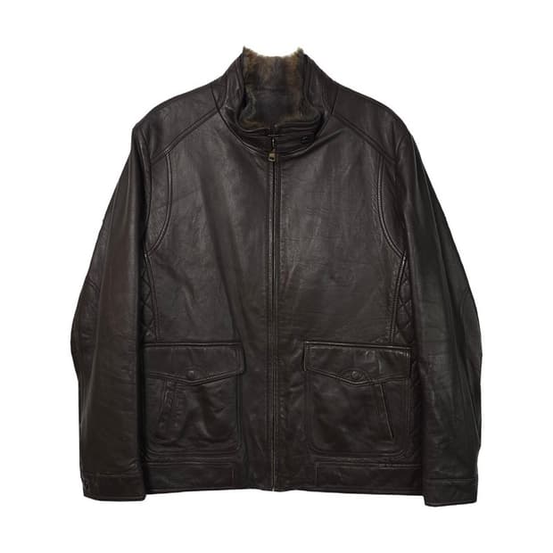 PAT 토끼털 안감 양가죽 자켓 L