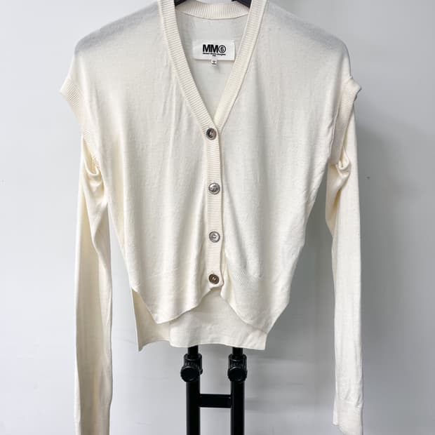 MM6 by 메종 마르지엘라 15s/s 컷아웃 가디건