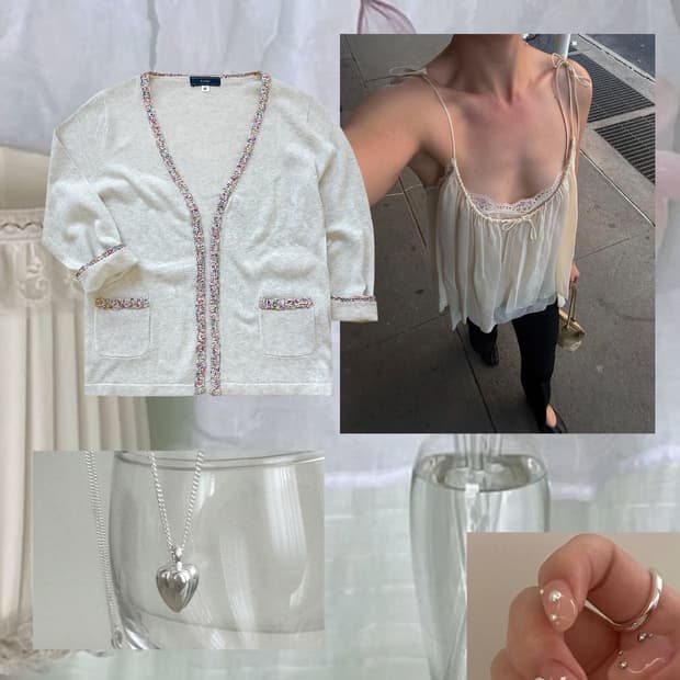 popcorn cardigan ☁