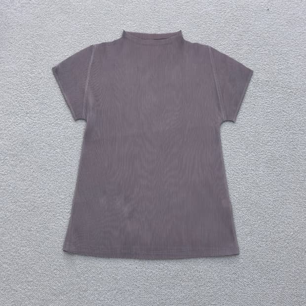 실측확인 빈티지 플리츠 반팔 티셔츠 0316E