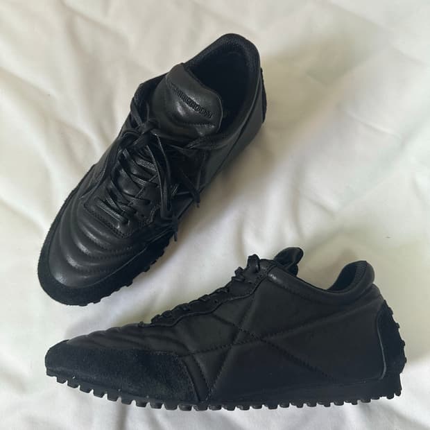 [265] 해칭룸 풋볼 슈즈 레더 블랙