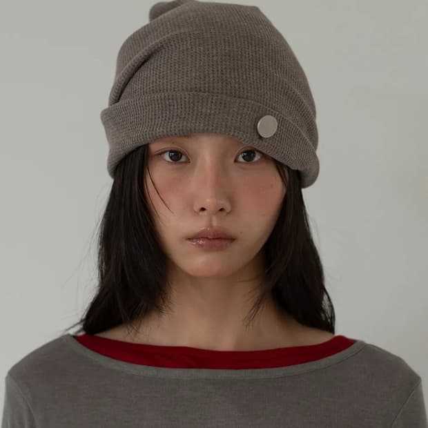 온스카 WHIPPING HAIR BAND & BEANIE (COCOA)