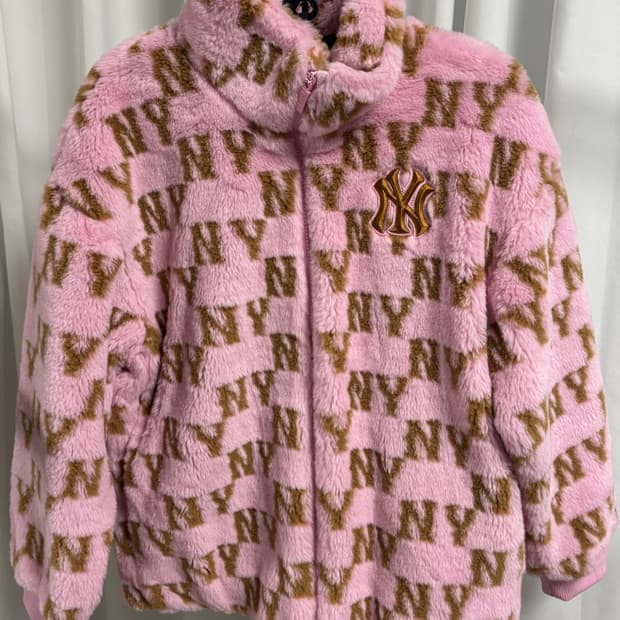 MLB 키즈 모노그램 후리스 핑크 13Y/155