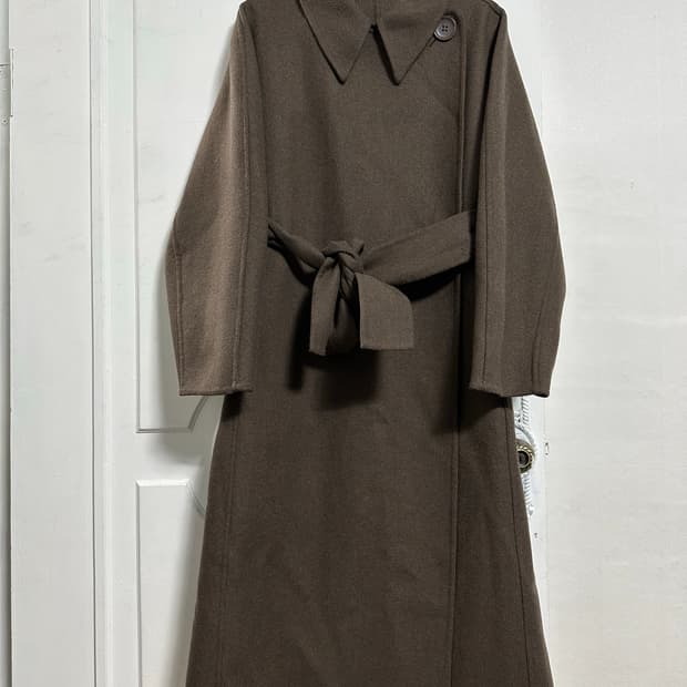 유니클로 U 더블페이스 랩 코트