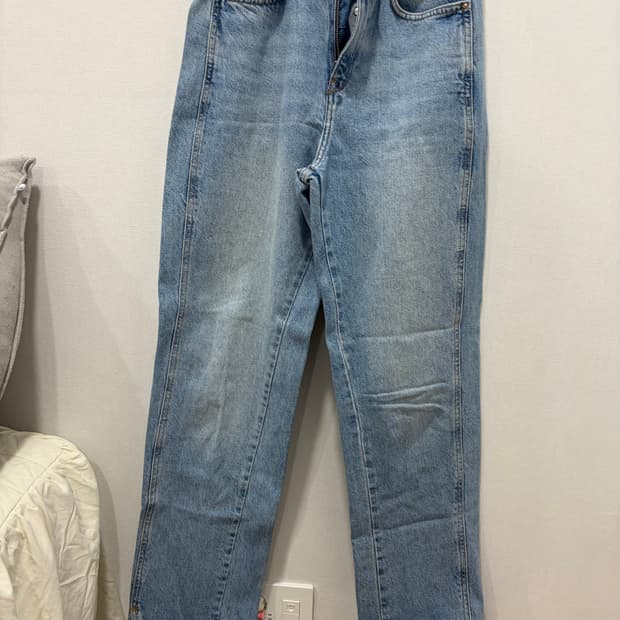 자라 연청 스트레이트 청바지 36사이즈