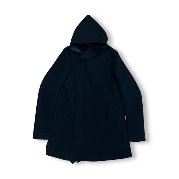 릭오웬스 울캐시미어 후드 코트