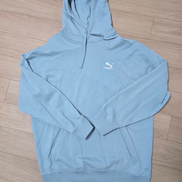 푸마 민트색 후드티