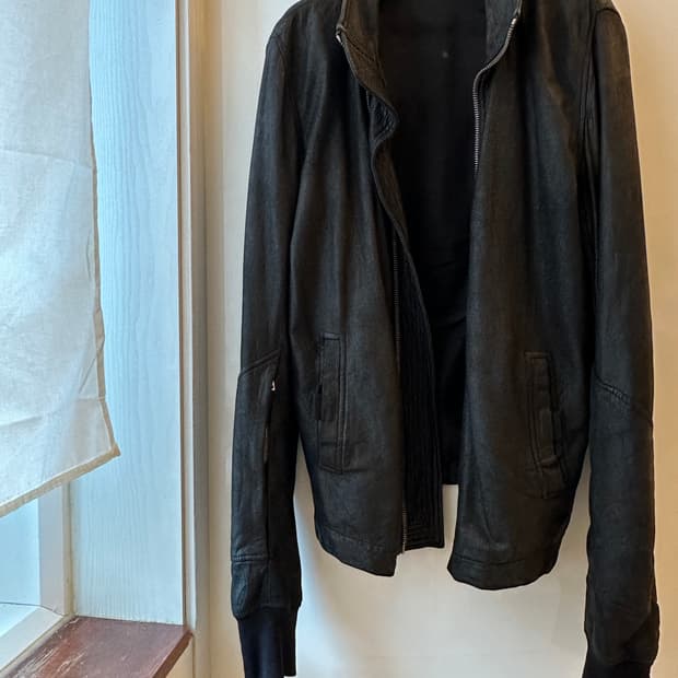 릭오웬스 09 아카이브 레더 자켓