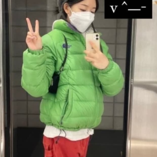 노스페이스 눕시 700 미노이패딩 그린 연두 85